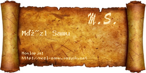 Mözl Samu névjegykártya